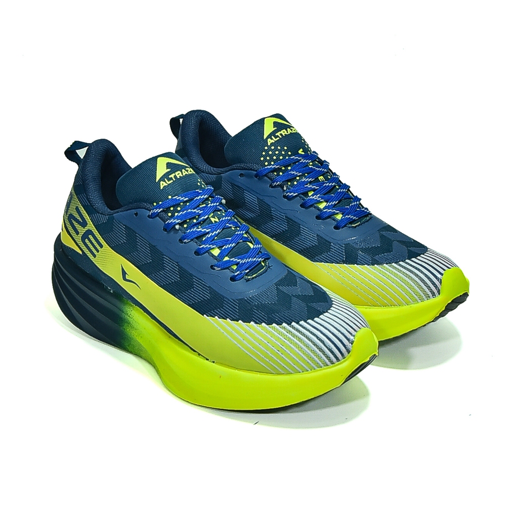 Altraze V-raze Elite Navy Stabilo - Sepatu Lari Pria Wanita Jogging Sneakers Kas - foto 5