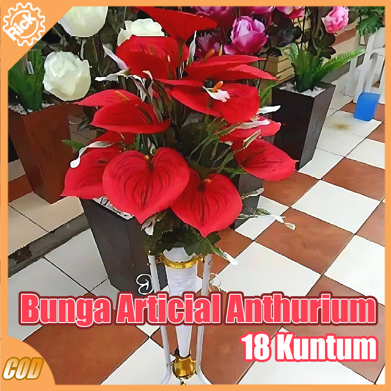 Jual Bunga Hiasan Anthurium Lily 18 Kuntum Bunga Anthurium Lily Calla ...