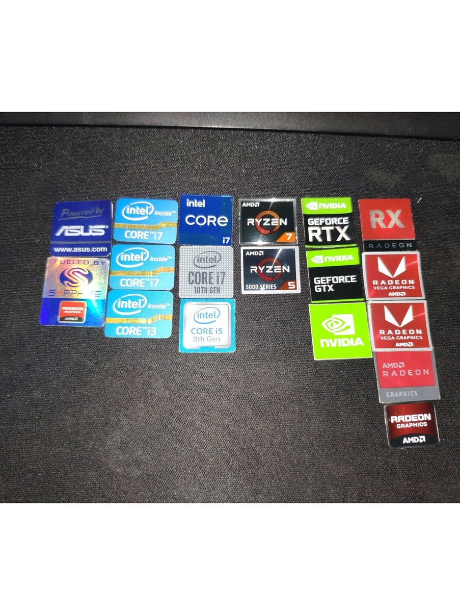 Jual Stiker Core i3 i5 i7 Ryzen 5 7 Geforce RTX GTX Radeon RX VEGA ...