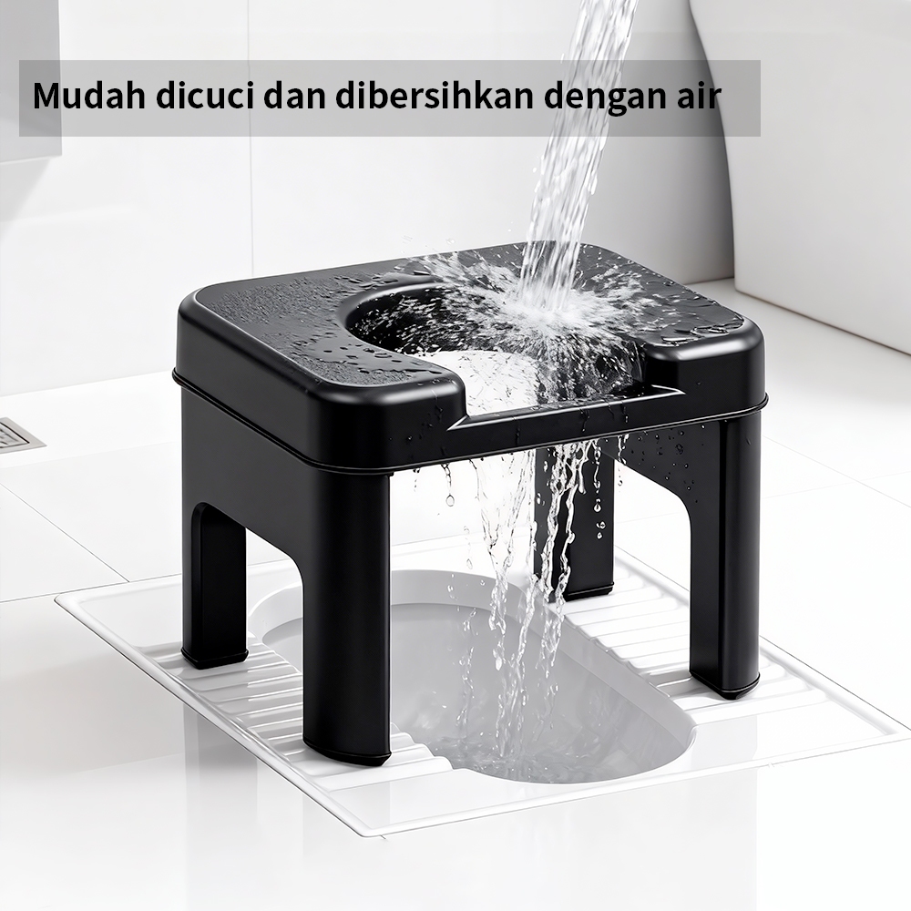 LOCOOK Kursi Toilet Dudukan Toilet Closet Jongkok Tempat Duduk Kamar Mandi Kursi Plastik Toilet Duduk