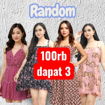 Mini Dress Tanktop Wanita Rayon Viscose Adem Nyaman Dress Santai Tidur