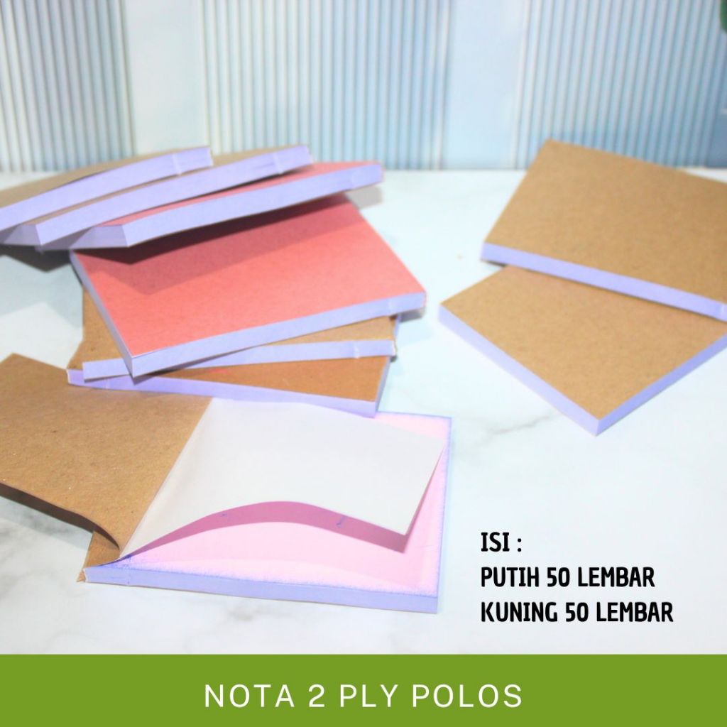 Jual NOTA POLOS MINI NCR 2 PLY UK 1/8 FOLIO 8 X 10,5 CM ISI 100 LEMBAR ...