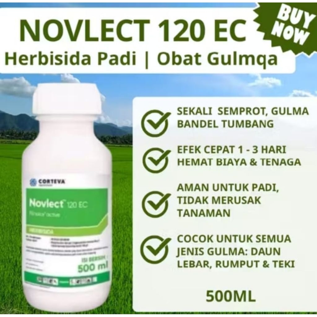 Jual Herbisida Novlect 120EC 500ml pengendali Bermacam Macam Gulma ...