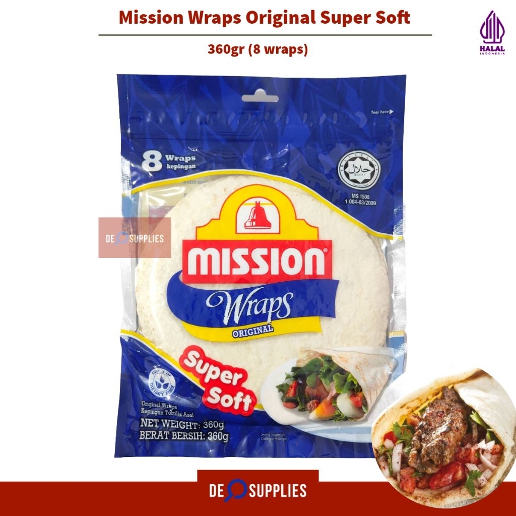 Jual Mission Wraps Original Super Soft 8pcs 360gr - Kulit Tortilla ...