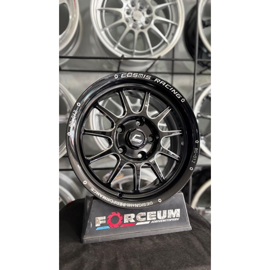 Jual velg cosmis RG012 r15 black milling spoke pcd 5x114 kondisi baru ...