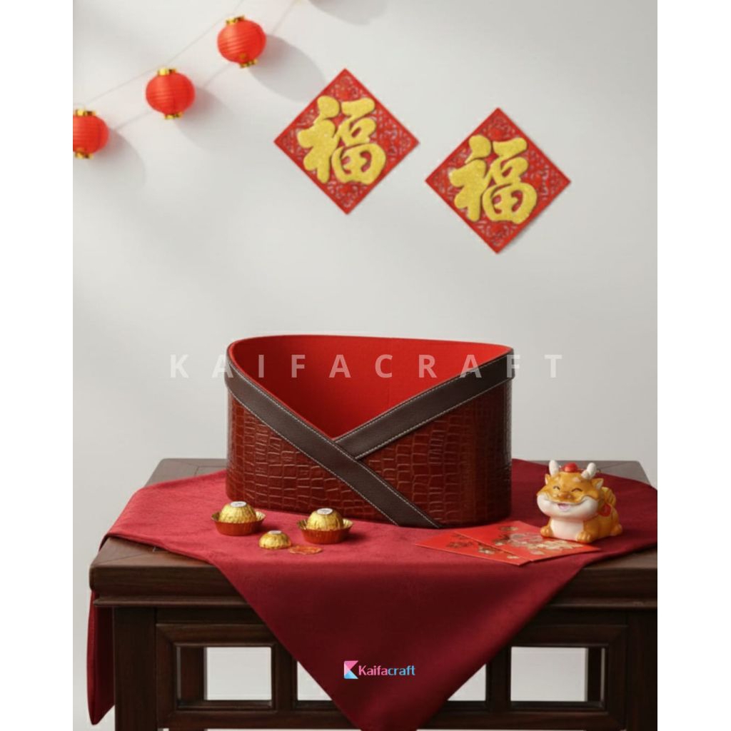 Jual Keranjang Parcel Oval Crocodile | Keranjang Parcel Edisi Imlek ...