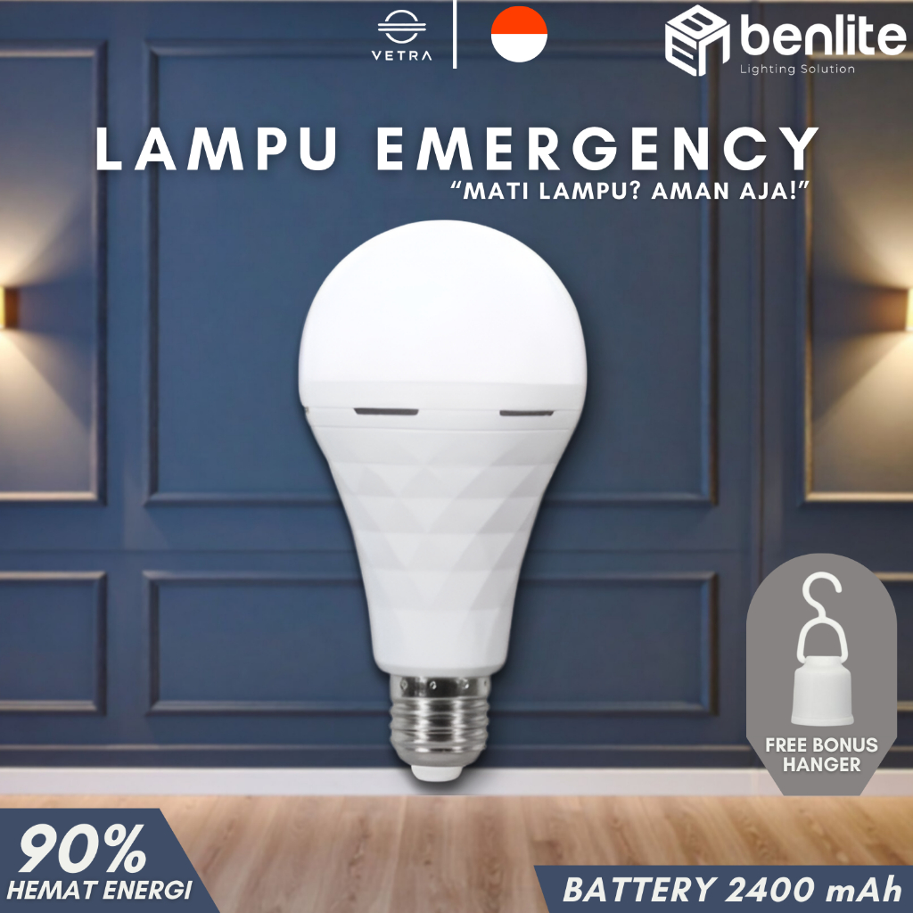 Jual VETRA - LAMPU EMERGENCY LED BENLITE BOHLAM 9W 12W 18W LAMPU MAGIC ...
