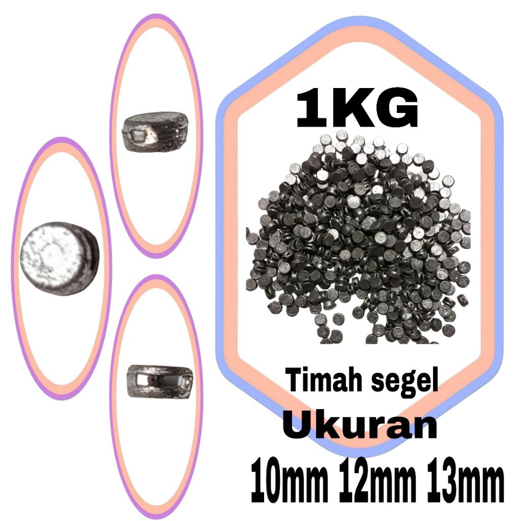 Jual [ PAKET 1 KG ] Timah Segel PLN Ukuran 10mm | 12mm | 13mm - Standar ...