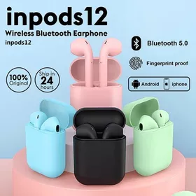 TWS I12 Macaron Bluetooth 5.0 Double Earphone Sports Wireless Universal Headset With Charging