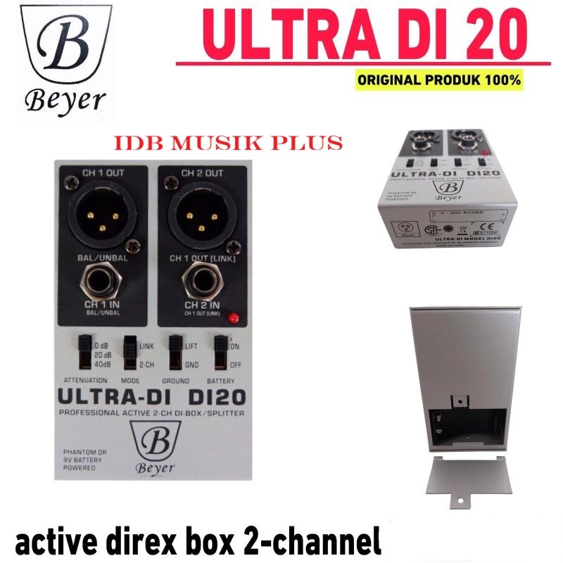 Jual Di Box Aktif Beyer DI20 DI 20 Direct Box 2 Ch Original | Shopee ...
