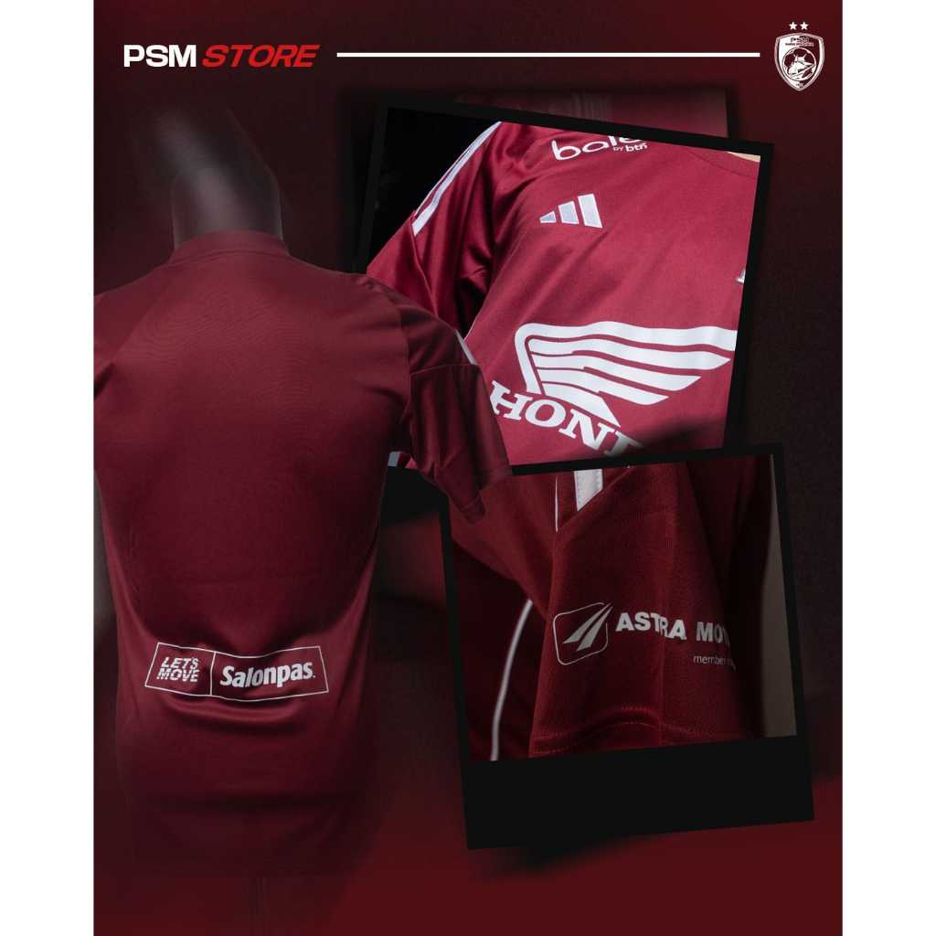 Jual PSM Makassar Adidas Supporter Fans Version Home Jersey 2025/26 ...