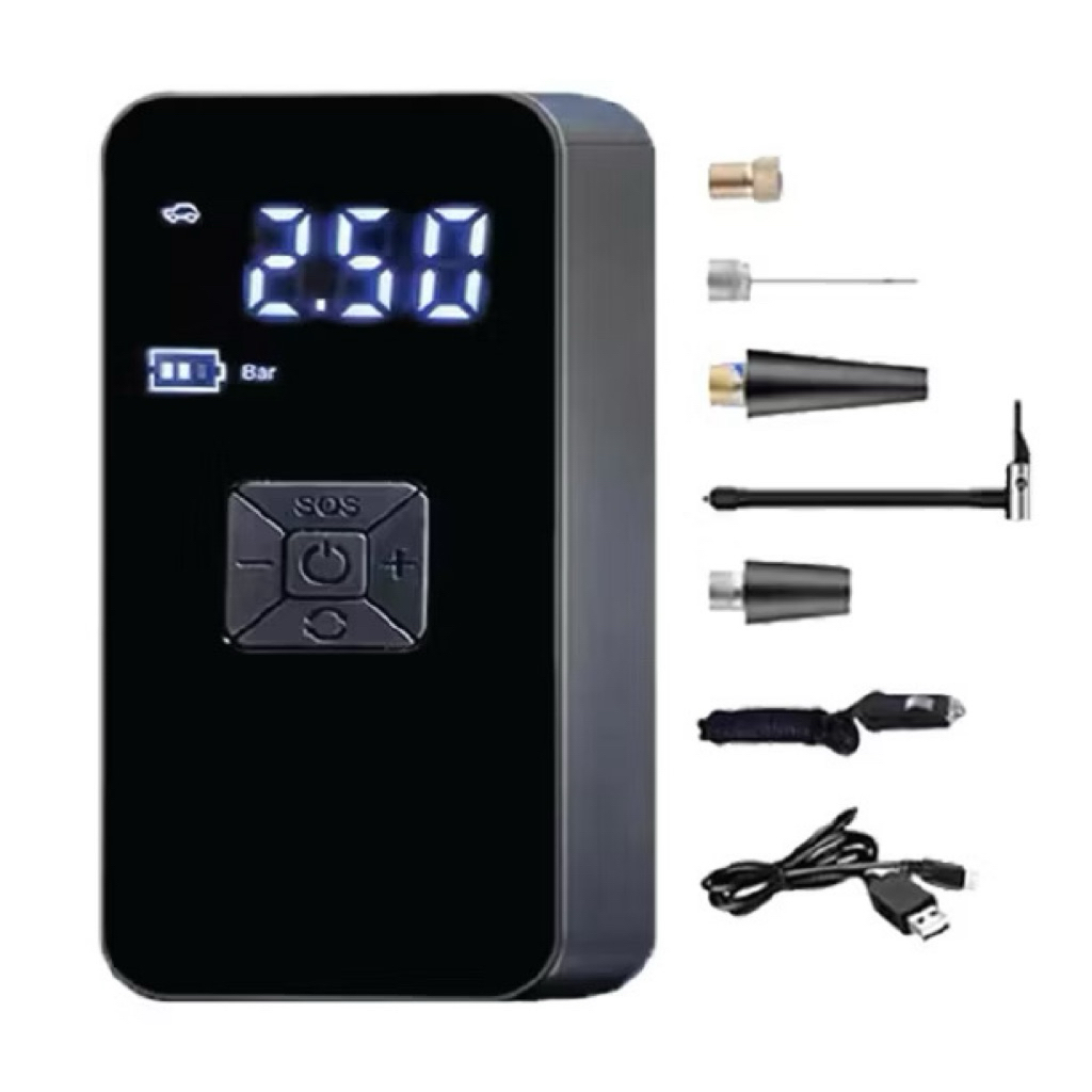 Jual Pompa Angin Portable Digital + LED, Pompa Angin Elektrik Digital ...
