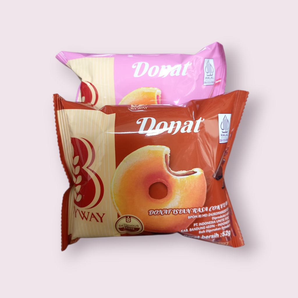 Jual Donat byway isian rasa coklat strawberry | Shopee Indonesia
