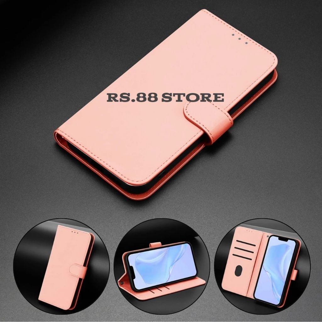 Custodia Portafoglio In Pelle PU Con Magnetico Per Xiaomi Redmi Note 10 4G E 10S – Rosso Sorriso HX - 2