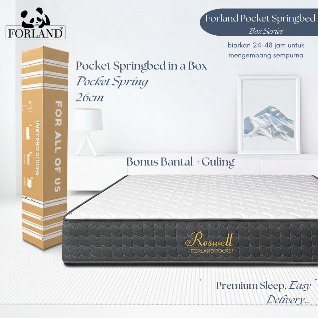 Jual Forland Springbed Pocket Spring In A Box - Standard Series ...