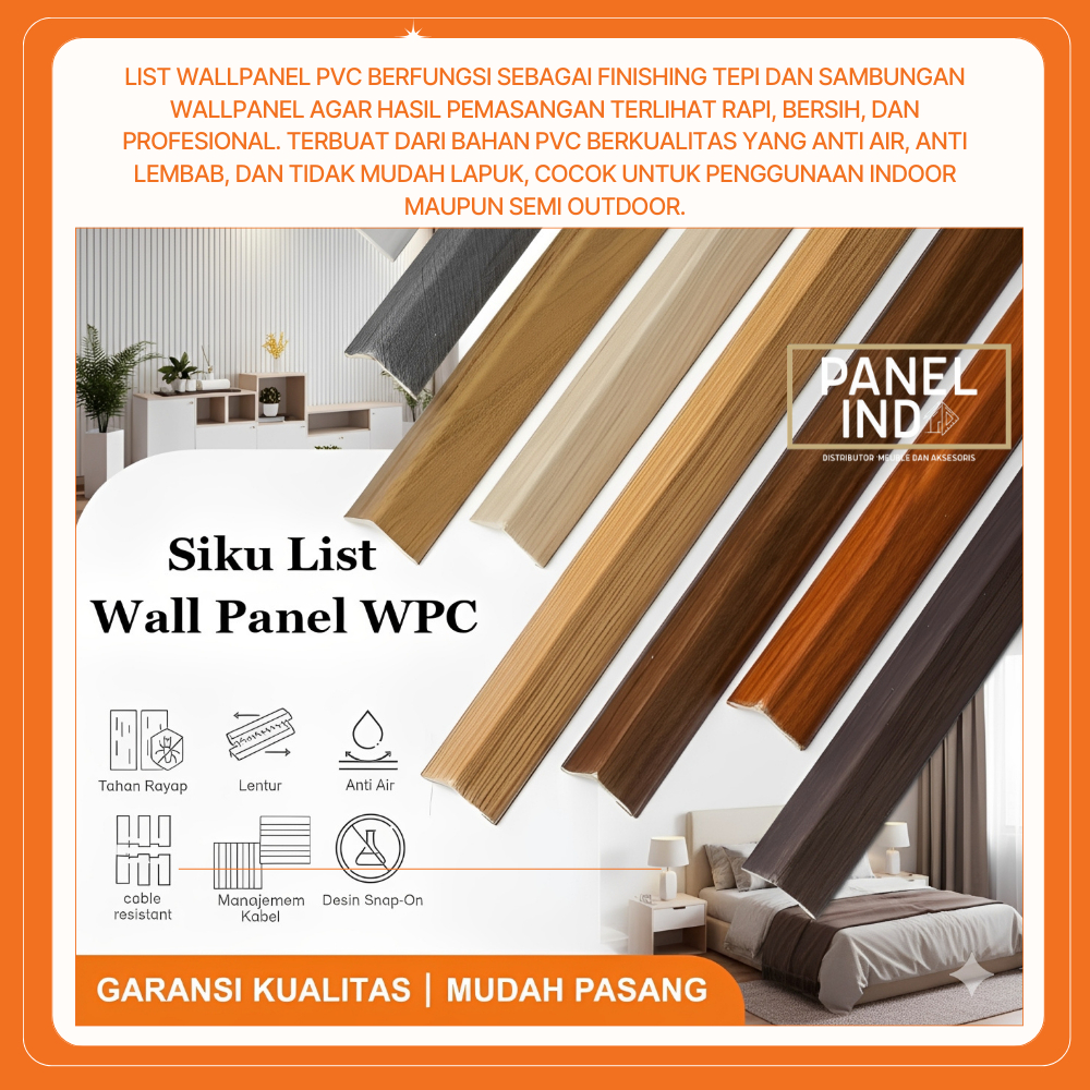 Jual Panel Indo List Wallpanel PVC Panjang 1,5 M (INSTANT BANDUNG) List ...