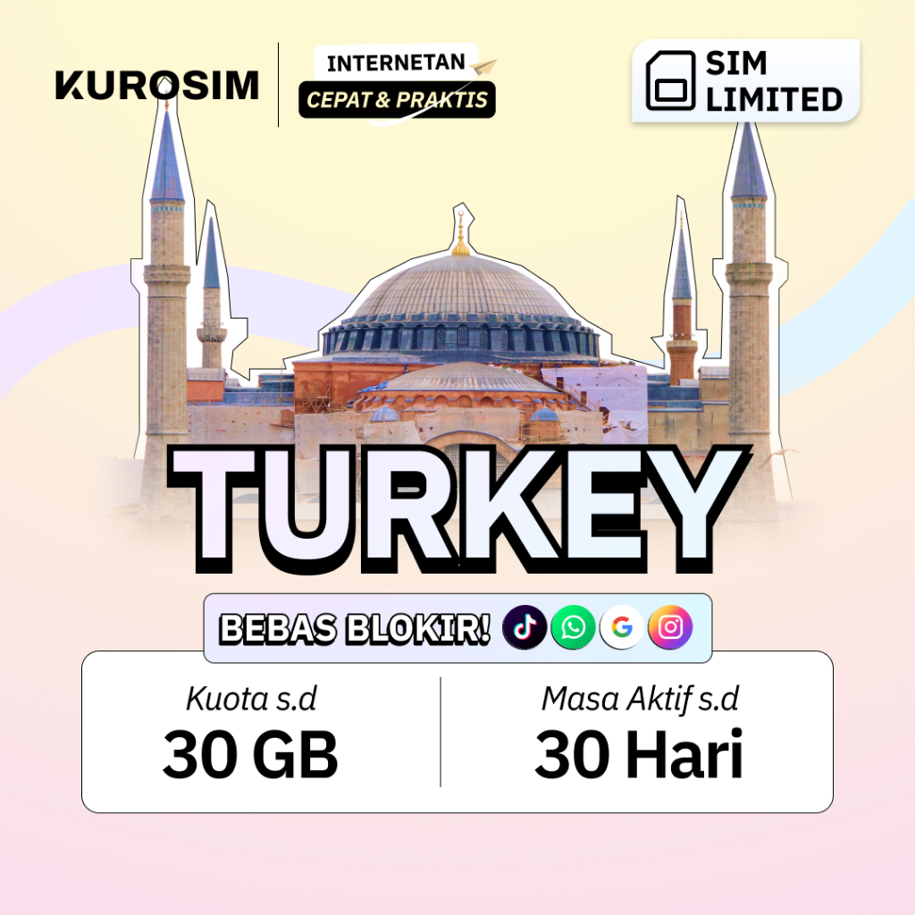 Jual Kartu SIM Turki Kuota Besar KUROSIM | SIM Card Turkey Istanbul ...