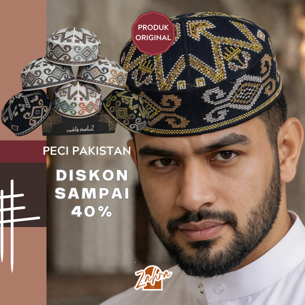 Jual ZAHRA SUPPLY PECI PAKISTAN HAMADA EXCLUSIVE KEMASAN BOX/ Peci Full ...