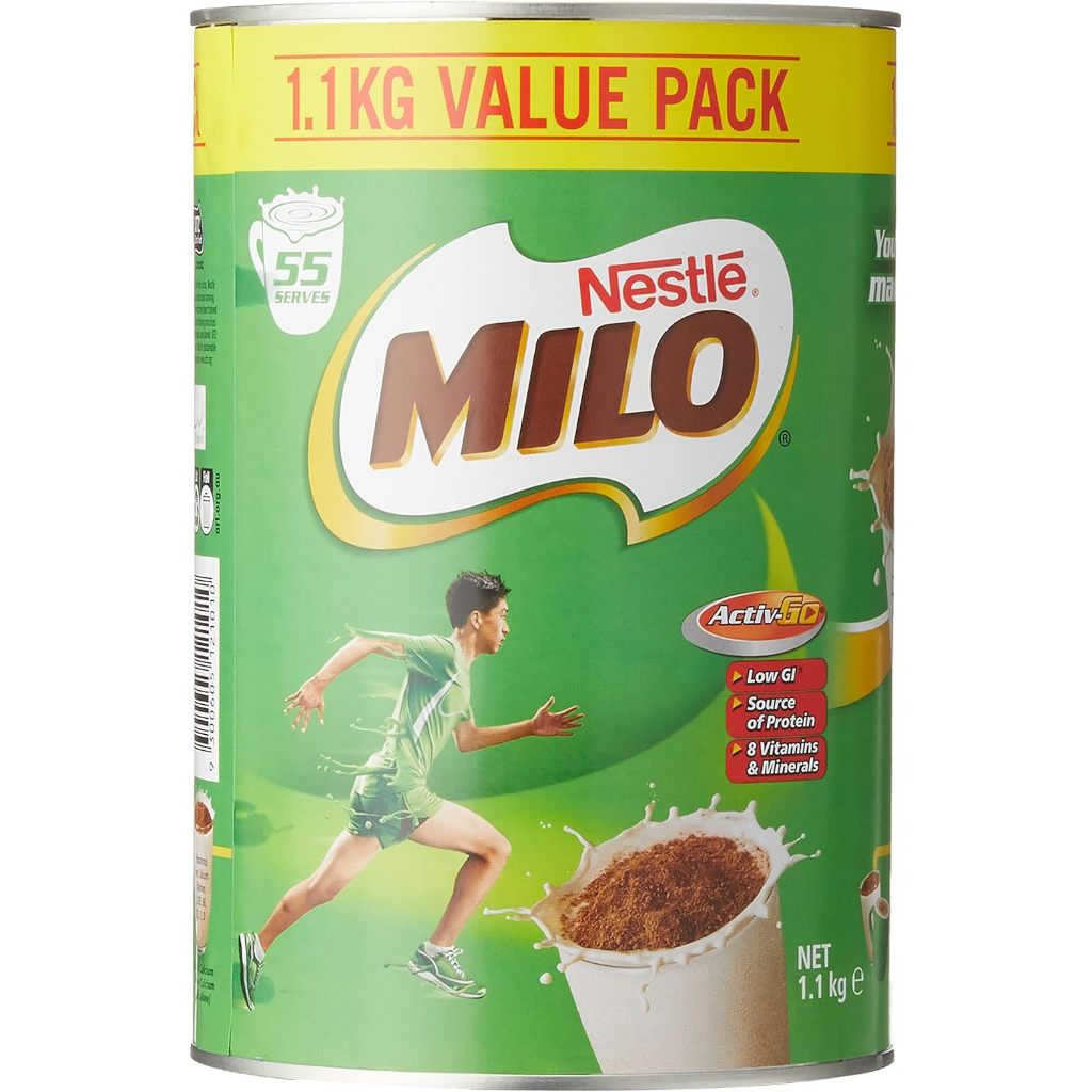Jual Milo Low GI Malt Powder Australian Recipe 1.1 Kg Tin Kaleng ...