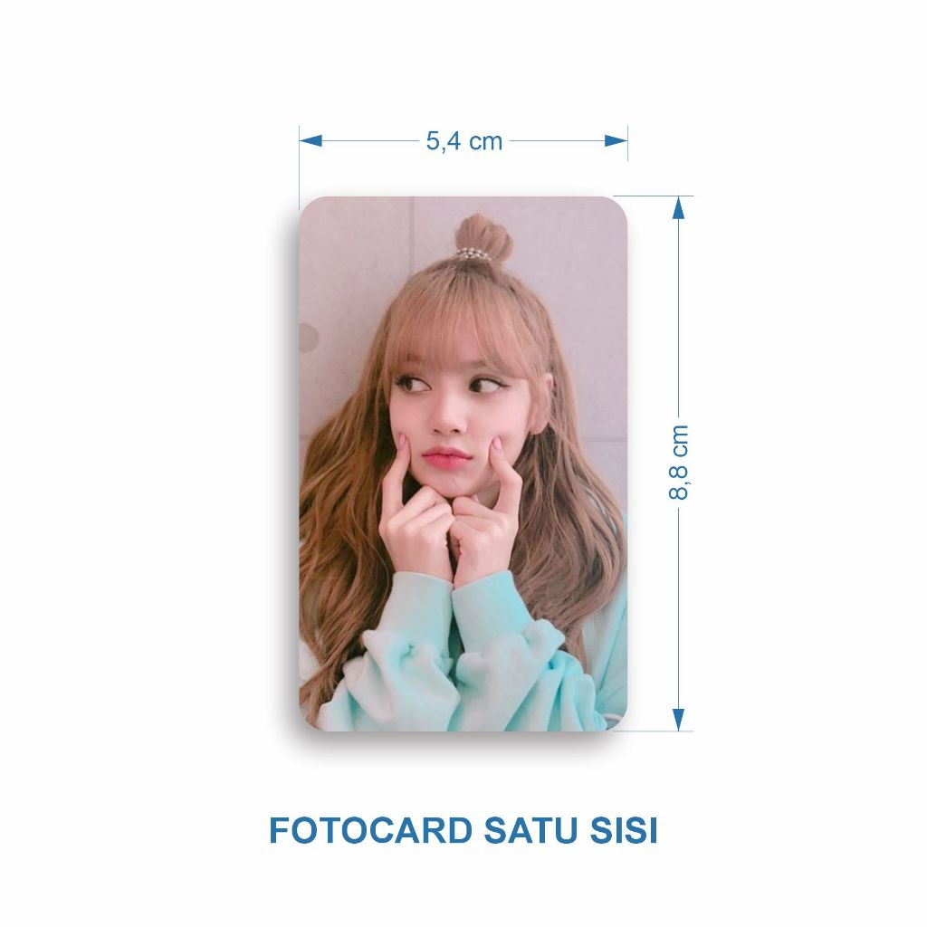 Jual cetak fotocard photocard murah bisa COD satu sisi | tanpa laminasi ...