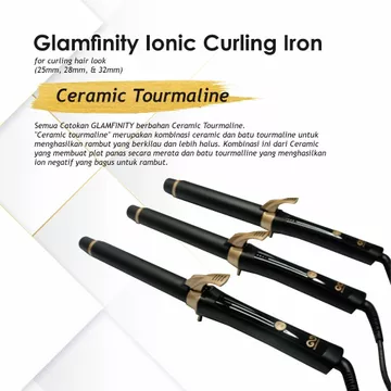 GLAMFINITY Ionic Curling Iron (Catokan Curly Dengan Teknologi Ionic)