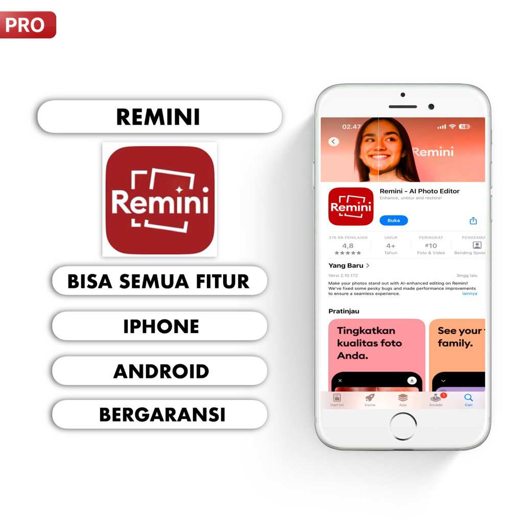 Jual Remini Pro Terlengkap & Harga Terbaru Agustus 2026 | Shopee Indonesia