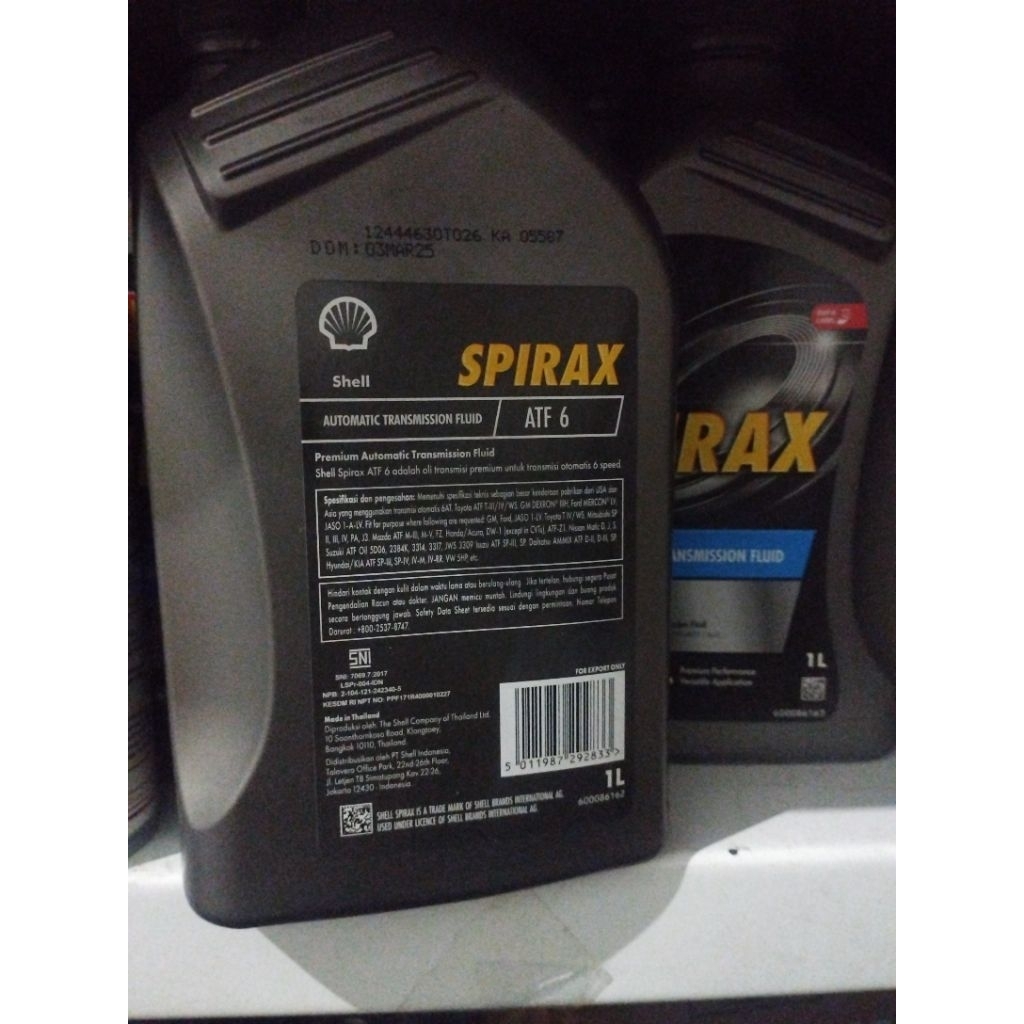 Jual OLI ATF 6 SHELL SPIRAX ASLI ORIGINAL | Shopee Indonesia