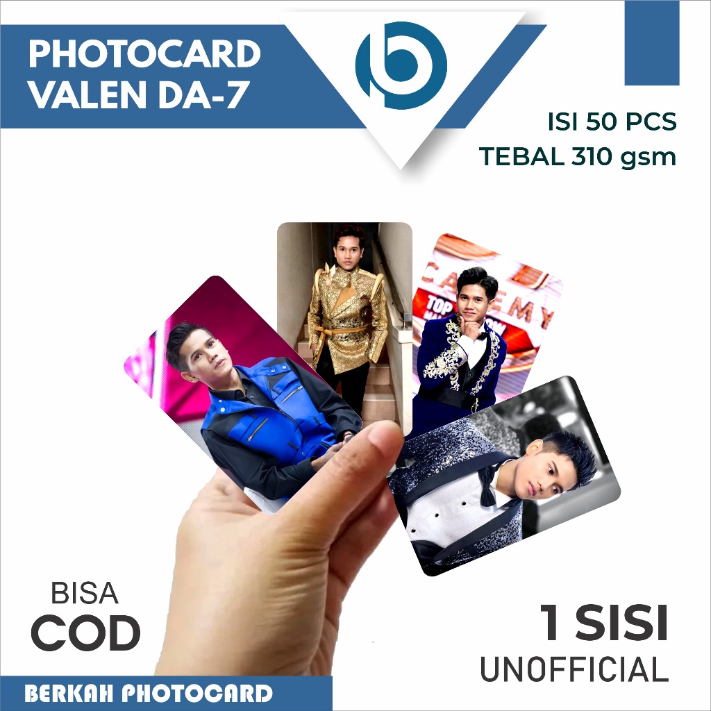 Jual Photocard VALEN DA-7 isi 50 pcs 1 sisi | Shopee Indonesia