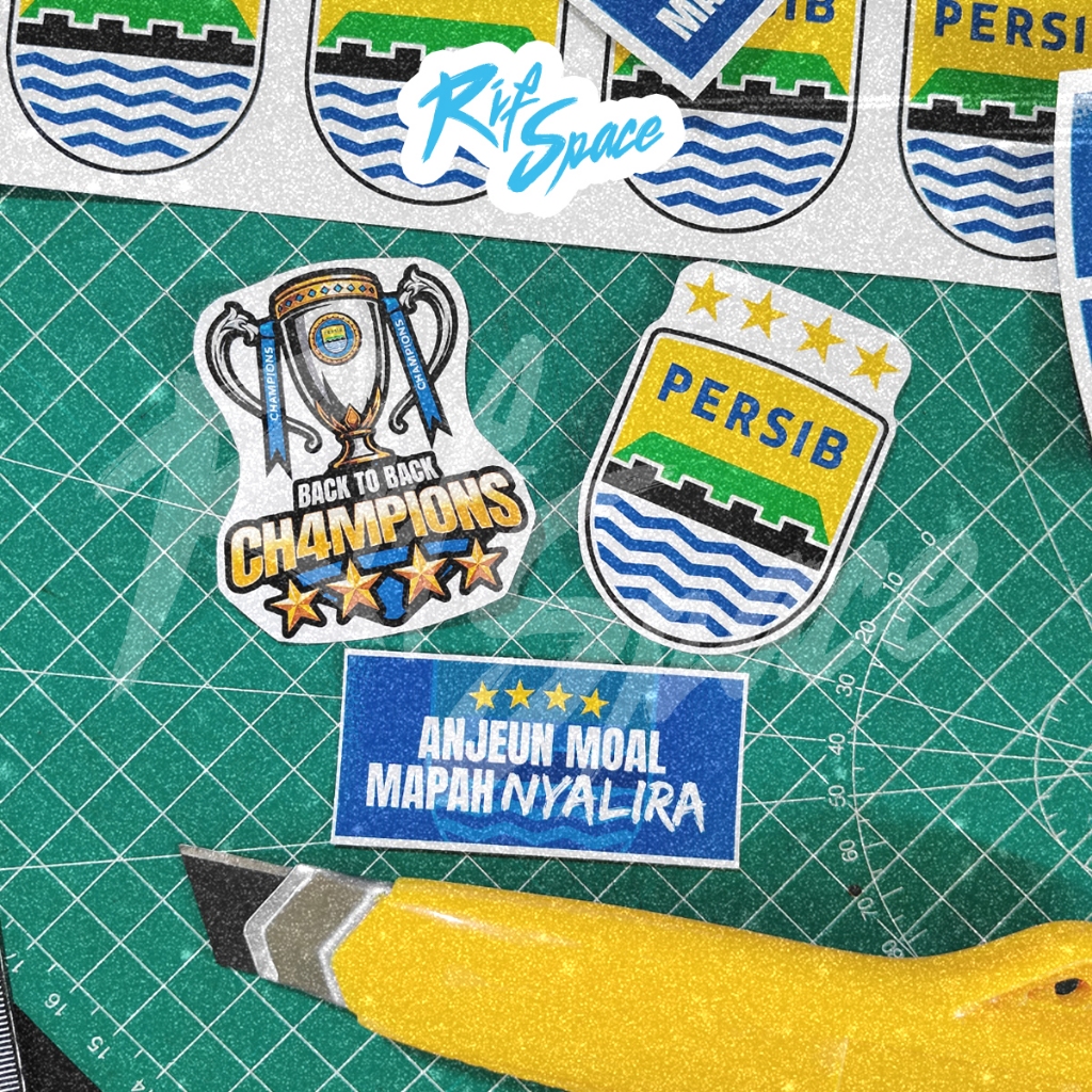 Jual Stiker Persib Bandung Back to Back Champion Waterproof - Bobotoh ...