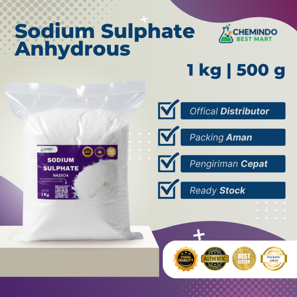 Jual Sodium Sulphate Sodium Sulfat 500 Gram 1KG | Na2SO4 Powder Natrium ...
