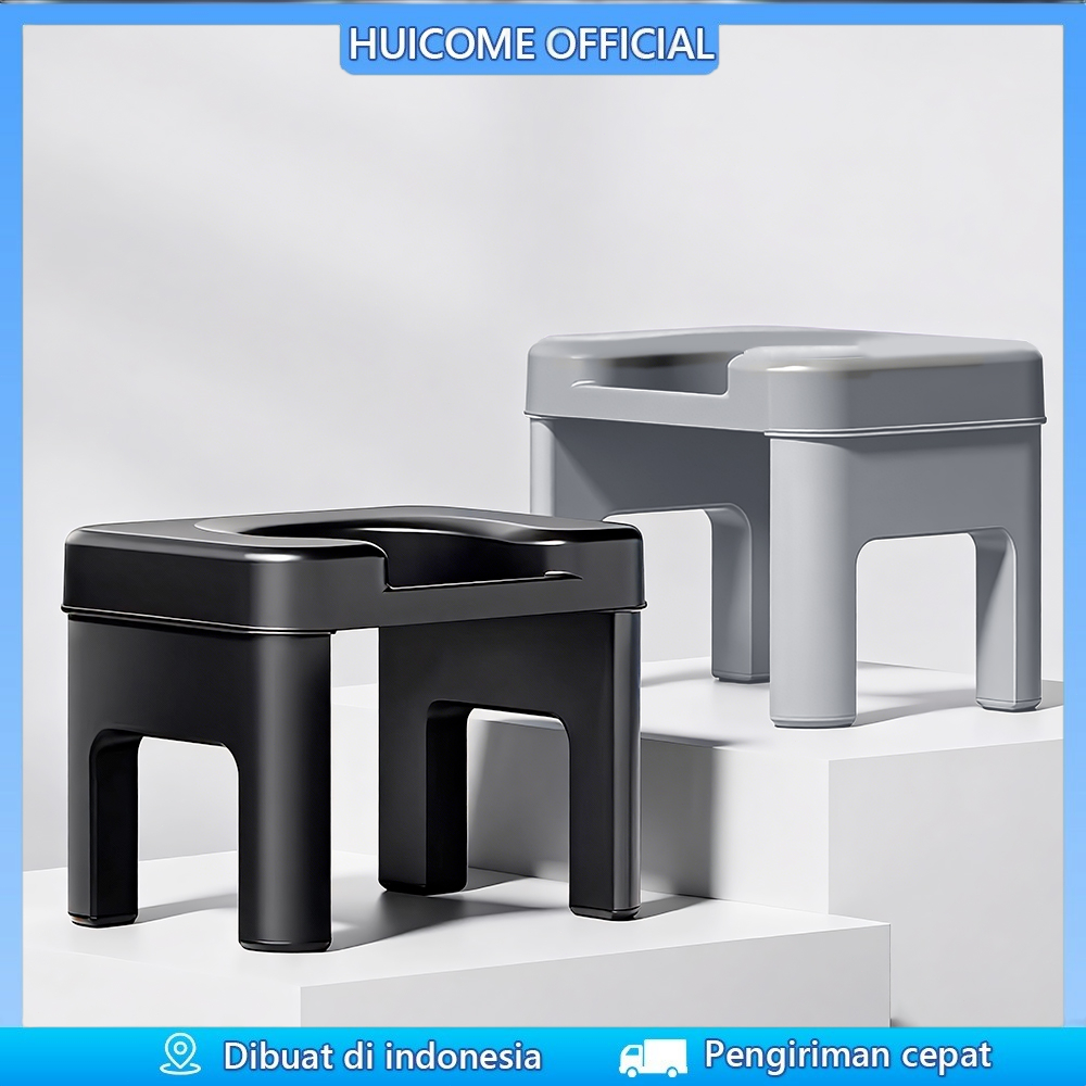 Huicome Kursi Toilet Jongkok Bahan Plastik Tebal Anti Slip Untuk Wanita Hamil Kursi Pup Kloset Duduk