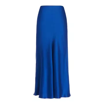 Rok Satin A Line Premium Anggun Mewah Flowy Look Korean SIZE S XXXL