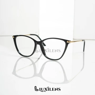 Luxilens Frame Kacamata Stevanna Cat Eye Horn Wanita Lensa Antiradiasi Blueray Photocromic