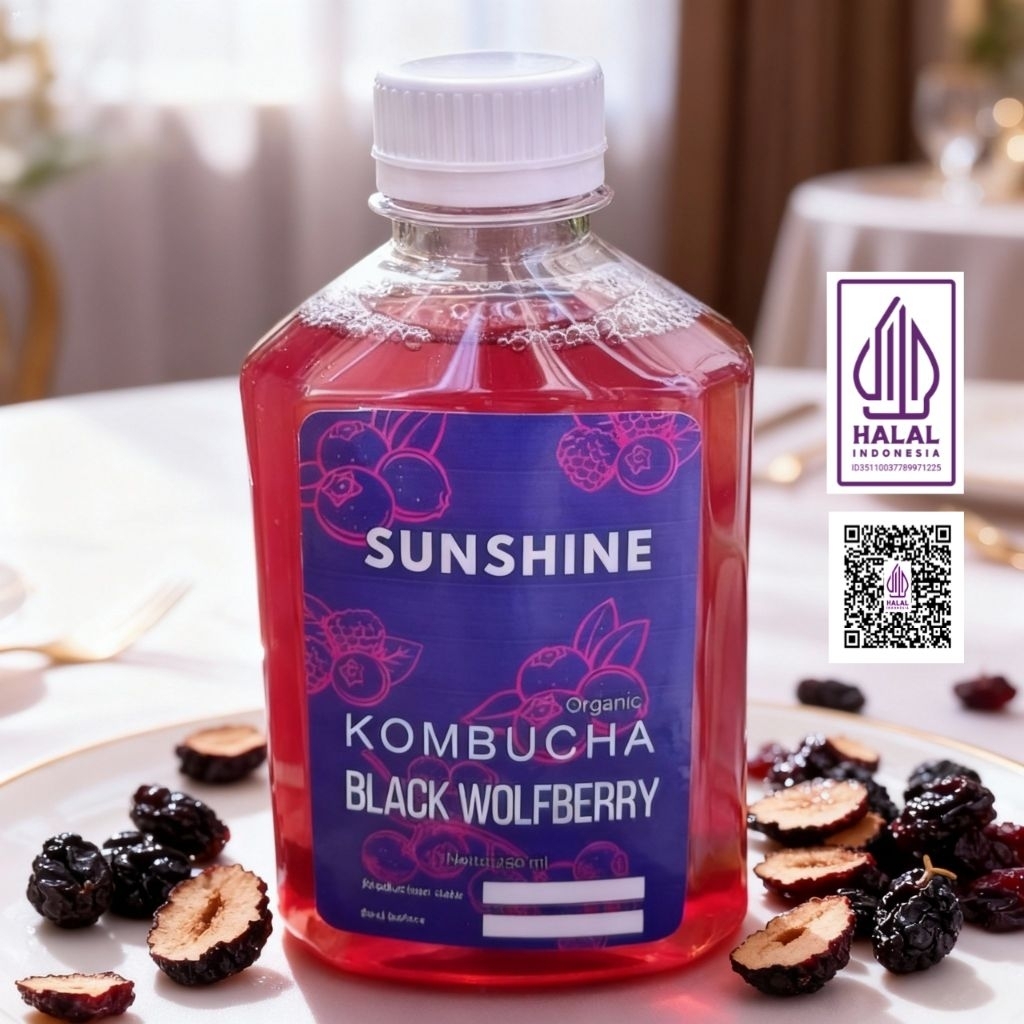 Jual Kombucha Black Wolfberry 250 ml Teh Fermentasi by Sunshine ...