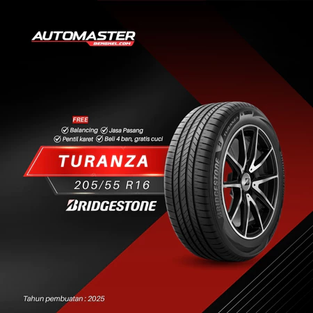 Ban Mobil Xpander, Cortez, Camry | Bridgestone TURANZA T6 205/55 R16