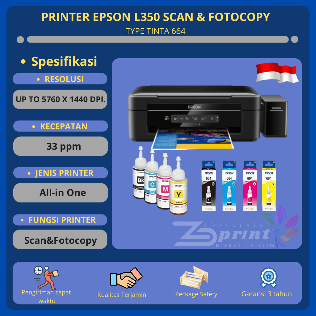 Jual Printer Epson L350 Scan & Fotocopy | Shopee Indonesia