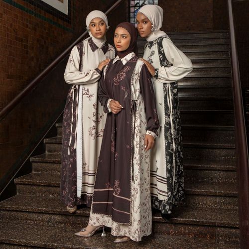 Lozy Hijab - Linea Dress Lozy x Lesti (Gamis Dress Sarimbit Koleksi Raya Lebaran