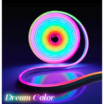 Lampu Neon Flex RGB Running Panjang 5 Meter USB 5 Volt Dengan Sensor Suara Kontrol Aplikasi