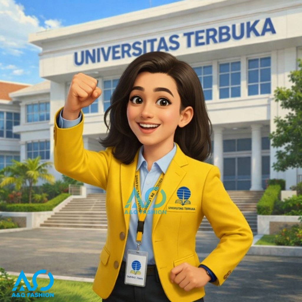 Jual JAS UT / ALMAMATER UT / ALMAMATER UNIVERSITAS TERBUKA KANCING LOGO ...