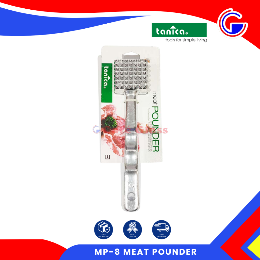 Pengempuk Daging Aluminium - Mp-8 Meat Pounder - Alat Pemukul Dan Pelunak Daging