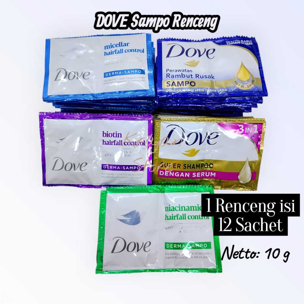 Jual Shampo Dove sachet kemasan rentengan isi 12 pcs | Shopee Indonesia