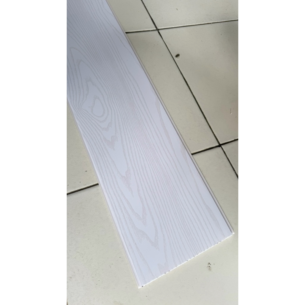 Jual PVC LAMINATED WARNA PUTIH MOTIF DOF TEBAL 8mm LEBAR 20cm | Shopee ...