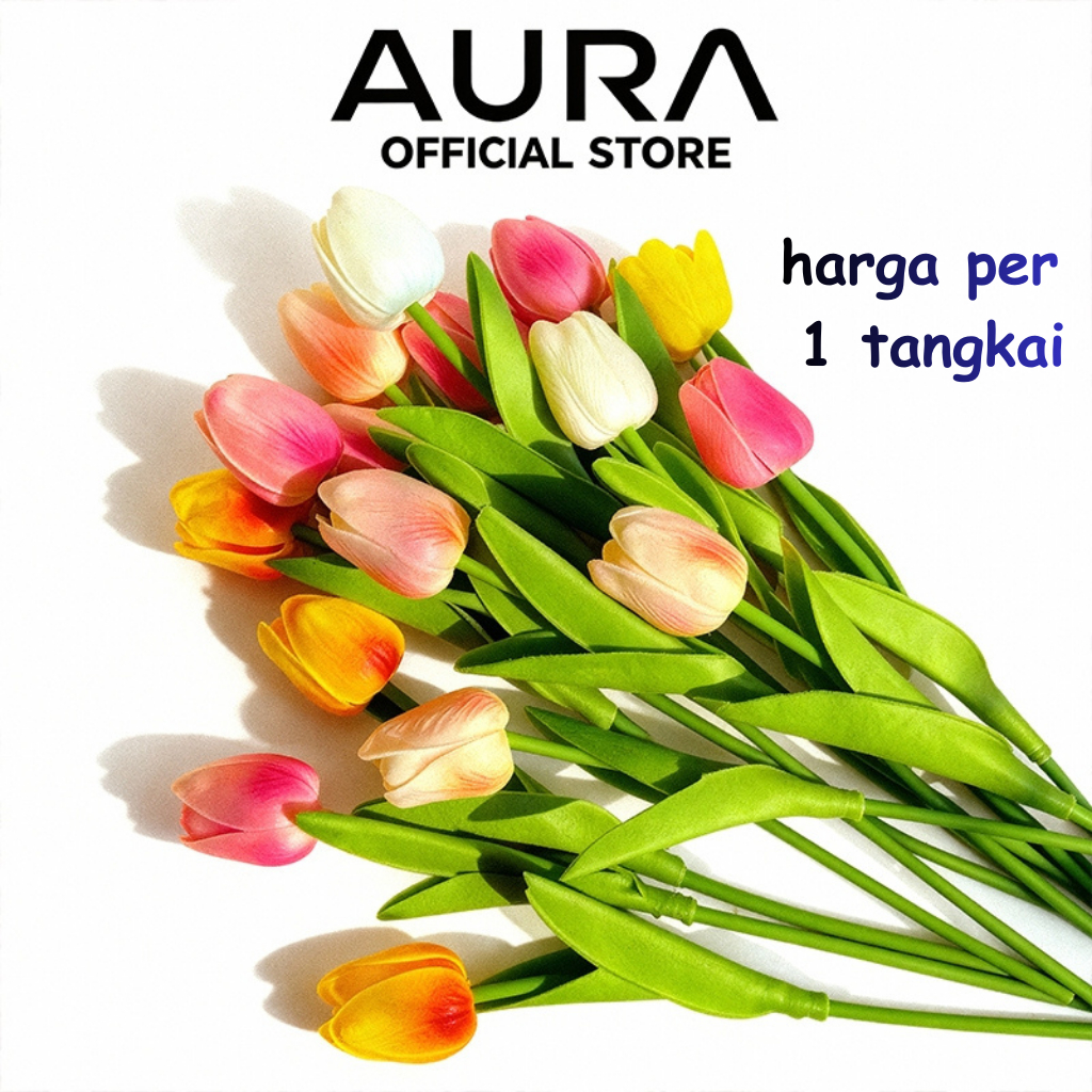 Jual Aura Bunga Hias Tulip Latex/Magnocence Hias Dekorasi | Shopee ...