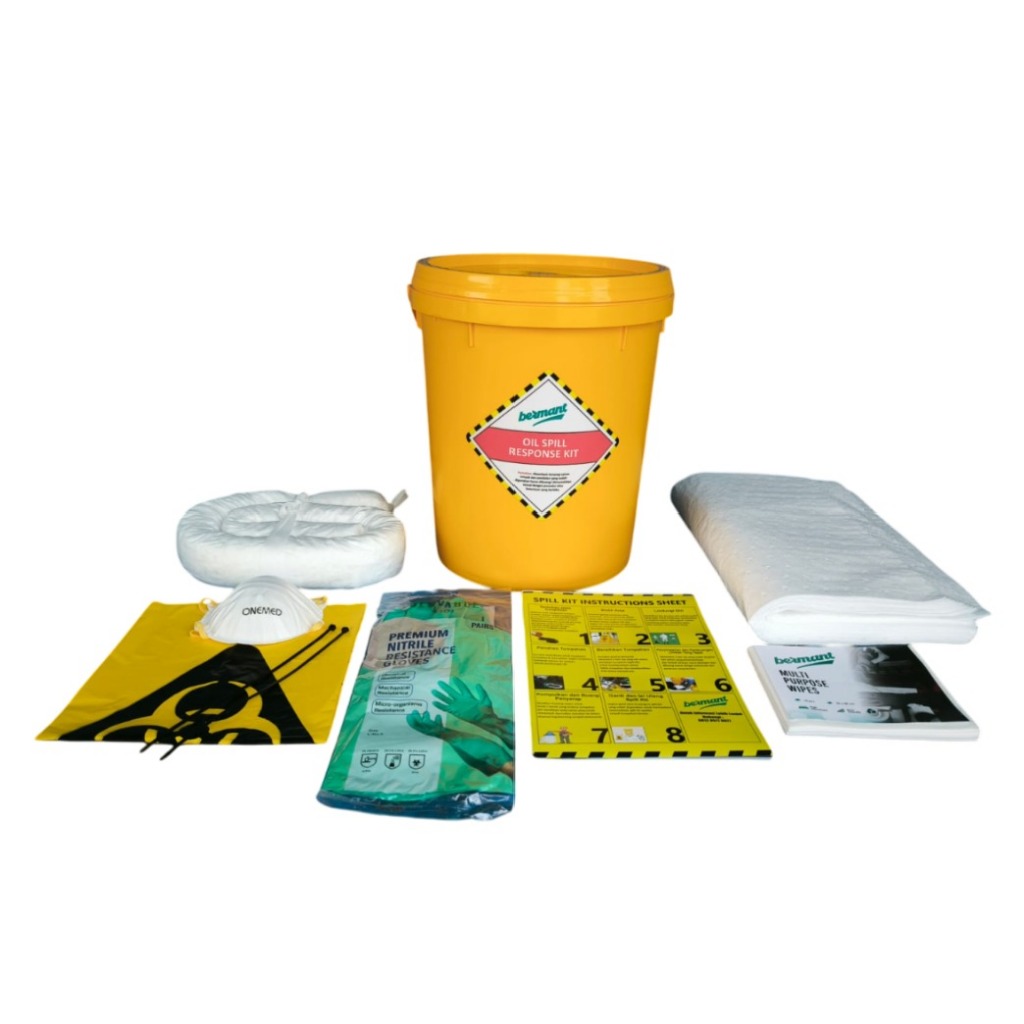 Jual SPBU Oil Spill Kit 15 Liter Pail Kuning / Lap Penyerap Oli dan ...