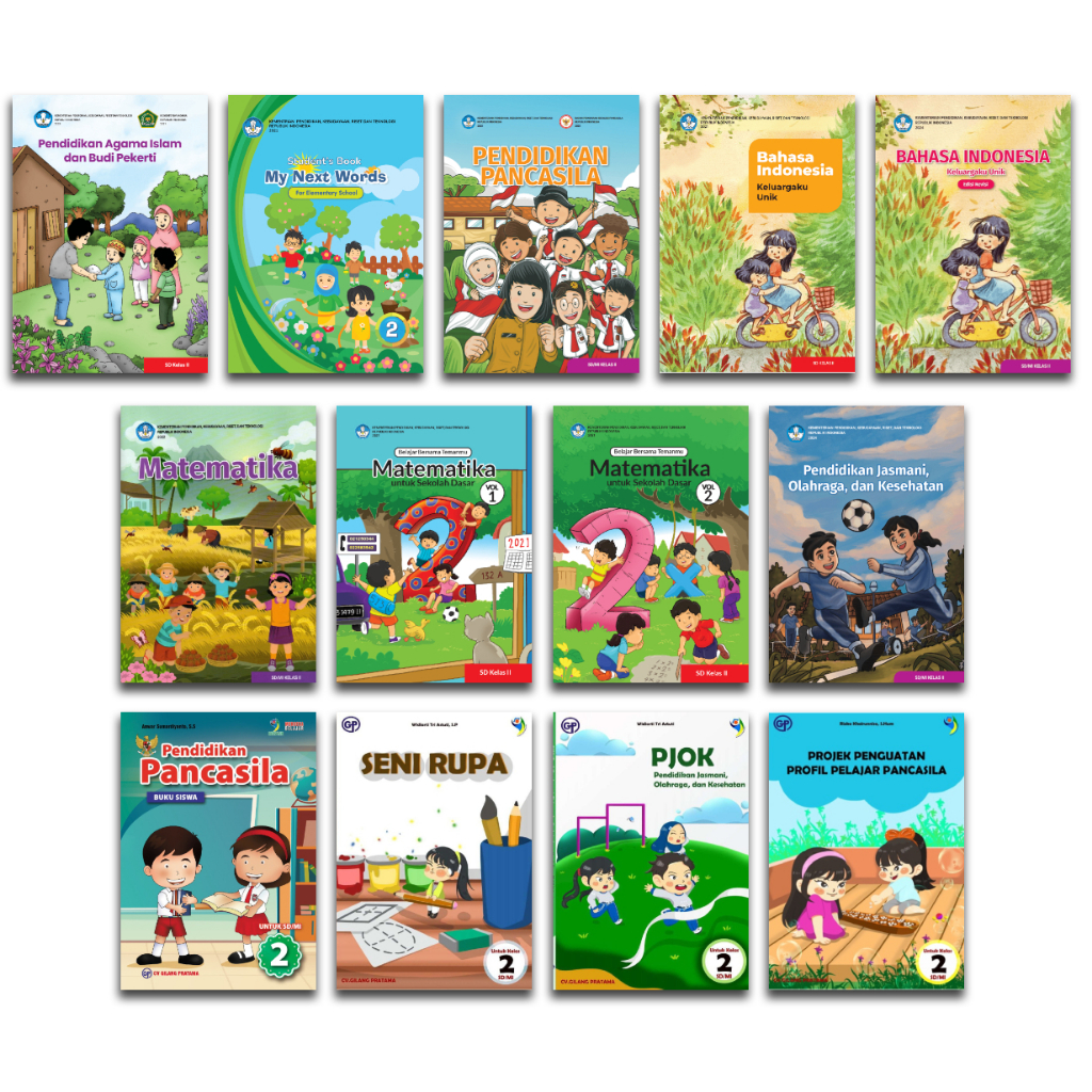 Jual BUKU PAKET SD KELAS 2 / II KURIKULUM MERDEKA | Shopee Indonesia