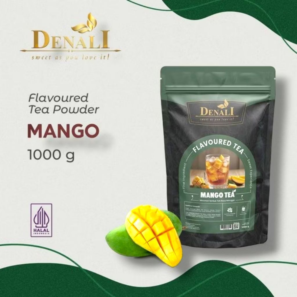 Jual Denali mango tea powder 1 kg - bubuk minuman - mango tea | Shopee ...
