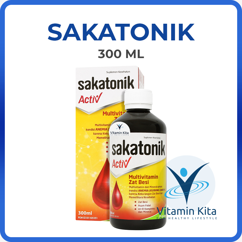 SAKATONIK ACTIV | SUPLEMEN ANEMIA, PENAMBAH DARAH, DARAH RENDAH, BUMIL