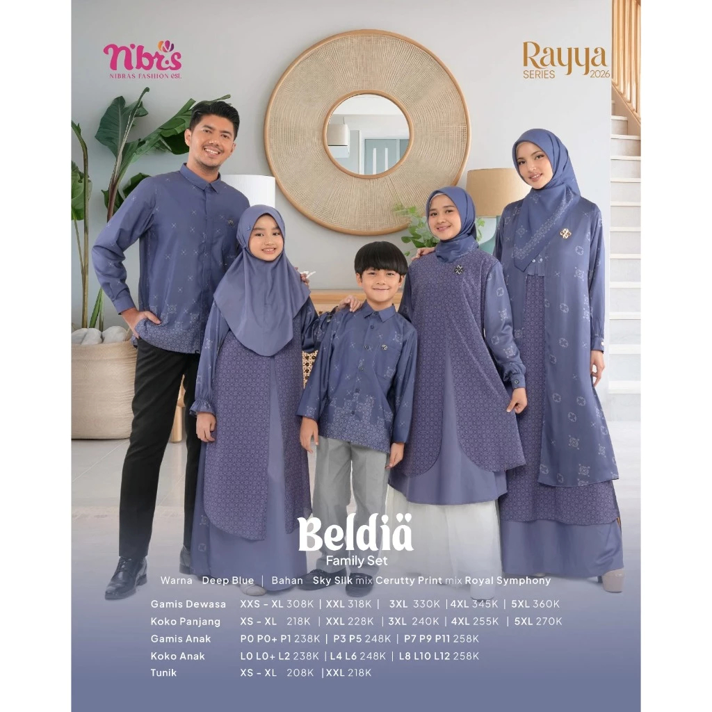 Jual RAYA SERIES BELDIA DEEP BLUE SARIMBIT NIBRAS HARI RAYA TERBARU ...