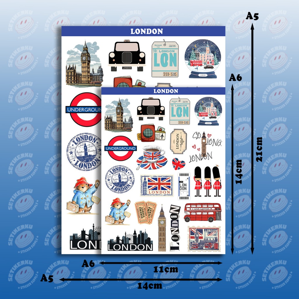 Jual 23pcs LONDON Sticker Pack | stiker london aesthetic | Shopee Indonesia
