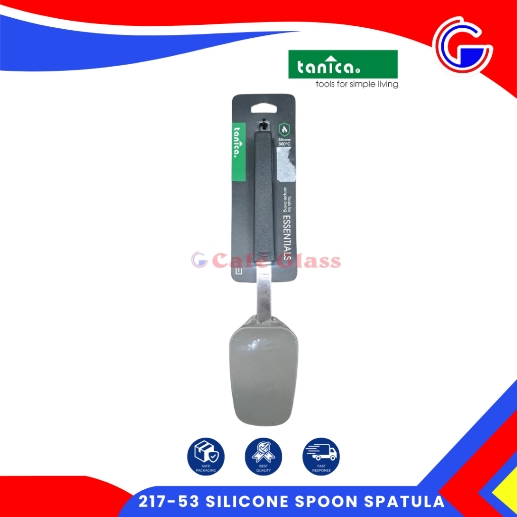 Spatula Sendok Silicone Tanica 217-53 - Spoon Spatula - Solet Cekung Tahan Panas & Anti Lengket